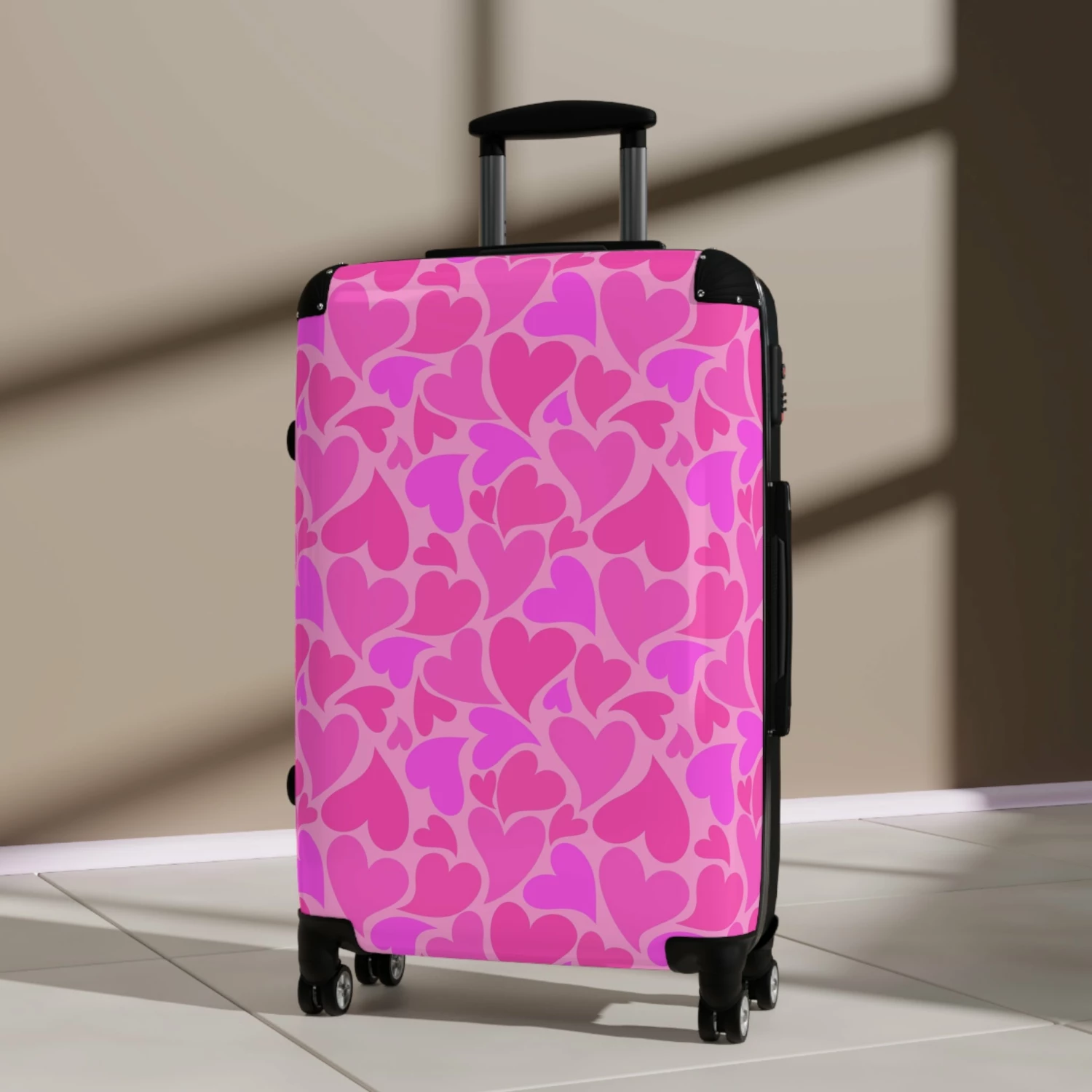 LFO - Pink Fluff Heart Shape - Suitcase 4 LFO - Pink Fluff Heart Shape - Suitcase - Image 4