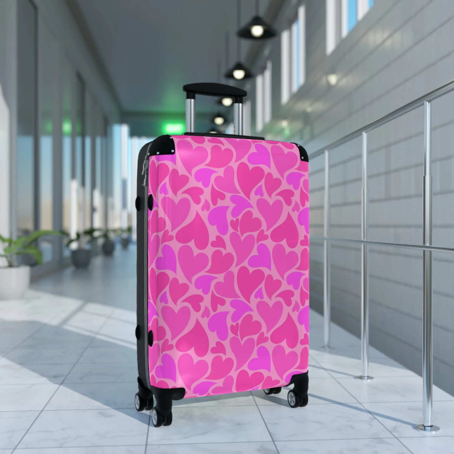 LFO - Pink Fluff Heart Shape - Suitcase 1 LFO - Pink Fluff Heart Shape - Suitcase