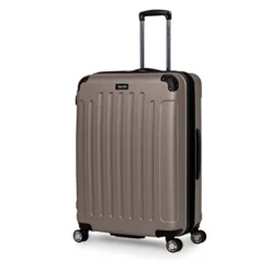 Kenneth Cole Reaction Renegade 28” Check Size Luggage Lightweight Hardside Expandable 8-Wheel Spinner Travel Suitcase, Champagne, Inch