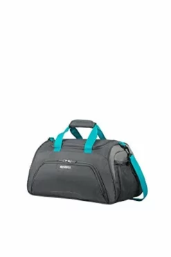 American Tourister Sport Duffel, Grey/Turquoise, 50cm=19.68''