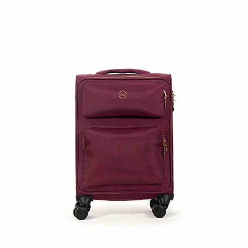 Cloe Carry-On 20 Inch Luggage With 360º-spinner Wheels In Burgundy Red Color 1 Cloe Carry-On 20 Inch Luggage With 360º-spinner Wheels In Burgundy Red Color