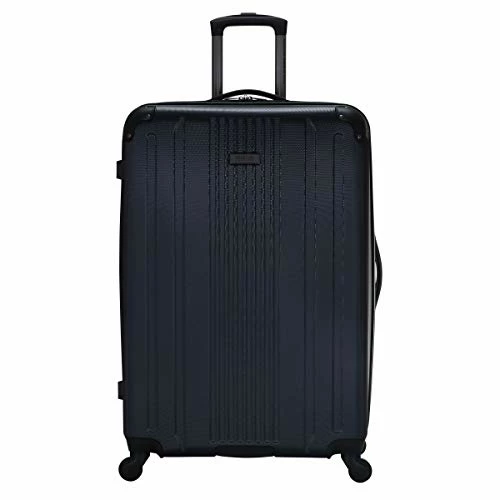 Kenneth Cole Reaction Gramercy Collection Lightweight Hardside 4-Wheel Spinner Luggage, Navy, 28-Inch Checked 4 Kenneth Cole Reaction Gramercy Collection Lightweight Hardside 4-Wheel Spinner Luggage, Navy, 28-Inch Checked - Image 4