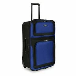 U.S. Traveler New Yorker Lightweight Softside Expandable Travel Rolling Luggage Set, Blue, 4-Piece (15/21/25/29) -TRAVELPRO Sales 315XDgQk4KL