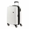 SwissGear 7272 Energie Hardside Expandable Luggage With Spinner Wheels, White, Carry-On 19-Inch