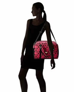Betsey Johnson Luv CruzIn Cotton Quilted Carry On Weekender Travel Duffel Bag - Black/Blush Cat -TRAVELPRO Sales 31E3XEYauSL