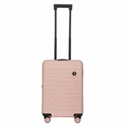 Bric's B|Y Ulisse Spinner Suitcase - 21 Inch Carry-On Luggage - Hard Exterior And TSA-Approved Lock - Pearl Pink