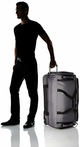 Travelpro Bold Drop Bottom Wheeled Rolling Duffel Bag, Grey/Black, 30-Inch 2 Travelpro Bold Drop Bottom Wheeled Rolling Duffel Bag, Grey/Black, 30-Inch - Image 2