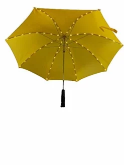 Rain Umbrella | LED UMBRELLA For Rain Or Sun Or Just For Fun | Quality Rain Umbrella For All Ages Boys/Girls/Adults |Great For Your Social Media Videos | Sun Wind Umbrella SJF Products (Yellow) 15 Rain Umbrella | LED UMBRELLA For Rain Or Sun Or Just For Fun | Quality Rain Umbrella For All Ages Boys/Girls/Adults |Great For Your Social Media Videos | Sun Wind Umbrella SJF Products (Yellow) -TRAVELPRO Sales 31H2JDfESOL