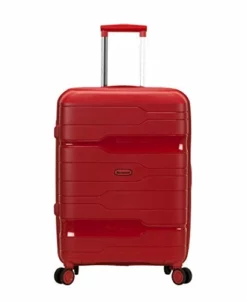 Rockland Linear 3-Piece Hardside Spinner Wheel Luggage Set, Red, (19/23/27) -TRAVELPRO Sales 31HpfLZEiDL