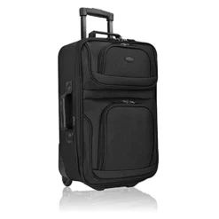 U.S. Traveler Rio Rugged Fabric Expandable Carry-On Luggage Set, Black, 2-Piece -TRAVELPRO Sales 31I YlI SbL