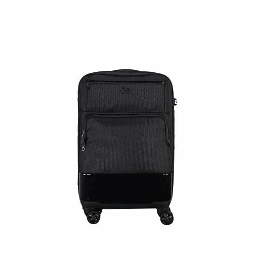Cloe Carry-On 20 Inch Hybrid Luggage With 360º-spinner Wheels In Black Color 1 Cloe Carry-On 20 Inch Hybrid Luggage With 360º-spinner Wheels In Black Color