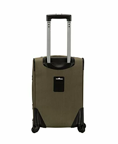 Rockland Impact Softside Spinner Wheel Luggage Set, Olive, 4-Piece (18/22/26/30) 4 Rockland Impact Softside Spinner Wheel Luggage Set, Olive, 4-Piece (18/22/26/30) - Image 4