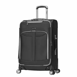 Olympia Luggage Tuscany 25 Inch Expandable Vertical Rolling Luggage Case,Black,One Size
