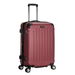 Kenneth Cole Reaction Renegade 24” Lightweight Hardside Expandable 8-Wheel Spinner Checked-Size Luggage, Sangria, Inch -TRAVELPRO Sales 31LRqjzaomS