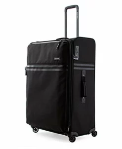 Calvin Klein Parker Softside Expandable Spinner Luggage With TSA Lock, Black, 29 Inch