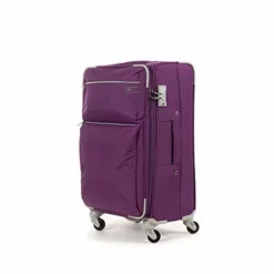 Cloe Checked Medium 24 Inch Water-Resistant Luggage With 360º-spinner Wheels In Purple Color 11 Cloe Checked Medium 24 Inch Water-Resistant Luggage With 360º-spinner Wheels In Purple Color -TRAVELPRO Sales 31NyUqz BUL