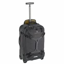 Eagle Creek Gear Warrior International Carry-On Rolling Duffel Bag, Jet Black