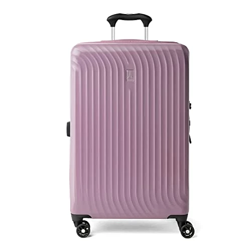 Travelpro Maxlite Air Hardside Expandable Luggage, 8 Spinner Wheels, Lightweight Hard Shell Polycarbonate, Orchid Pink Purple, Checked-Medium 25-Inch 1 Travelpro Maxlite Air Hardside Expandable Luggage, 8 Spinner Wheels, Lightweight Hard Shell Polycarbonate, Orchid Pink Purple, Checked-Medium 25-Inch
