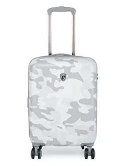Heys Black Camo 21" Carry On Spinner Luggage (White)