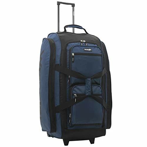 Wrangler Wesley Rolling Duffel Bag, Navy Blue, Large 30-Inch 7 Wrangler Wesley Rolling Duffel Bag, Navy Blue, Large 30-Inch - Image 7