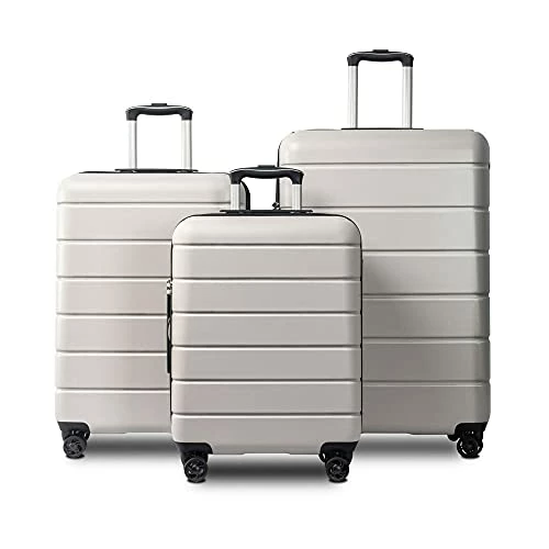 Luggage Sets Suitcase Lightweight TSA Lock Spinner White 1 Luggage Sets Suitcase Lightweight TSA Lock Spinner White