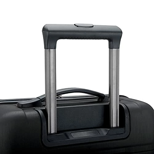 U.S. Traveler Boren Polycarbonate Hardside Rugged Travel Suitcase Luggage With 8 Spinner Wheels, Aluminum Handle, Black, 2-Piece Set, USB Port In Carry-On 4 U.S. Traveler Boren Polycarbonate Hardside Rugged Travel Suitcase Luggage With 8 Spinner Wheels, Aluminum Handle, Black, 2-Piece Set, USB Port In Carry-On - Image 4