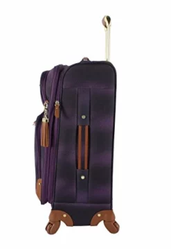 Steve Madden Designer Luggage Collection - 3 Piece Softside Expandable Lightweight Spinner Suitcase Set - Travel Set Includes 20 Inch Carry On, 24 Inch & 28-Inch Checked Suitcases (Shadow Purple) -TRAVELPRO Sales 31 WgL56oSL