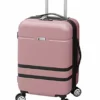 London Fog Southbury II Hardside Spinner Luggage, Blush, Carry-On 20-Inch