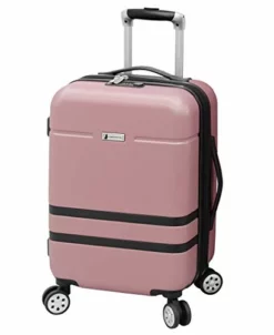 London Fog Southbury II Hardside Spinner Luggage, Blush, Carry-On 20-Inch