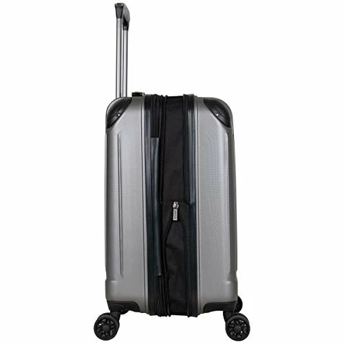 Kenneth Cole Reaction Flying Axis Collection Lightweight Hardside Expandable 8-Wheel Spinner Luggage, Silver, 20-Inch Carry On 4 Kenneth Cole Reaction Flying Axis Collection Lightweight Hardside Expandable 8-Wheel Spinner Luggage, Silver, 20-Inch Carry On - Image 4