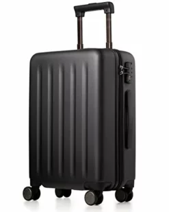 NINETYGO Carry On Luggage 22x14x9 With Spinner Wheels, 100% Polycarbonate Hardside Luggage, Carry On Suitcase With TSA Lock For Travel, Super Durability & Slim Simplistic Design (20-Inch Black)