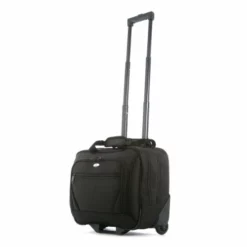 Olympia Luggage Deluxe Rolling Tote, Black, One Size