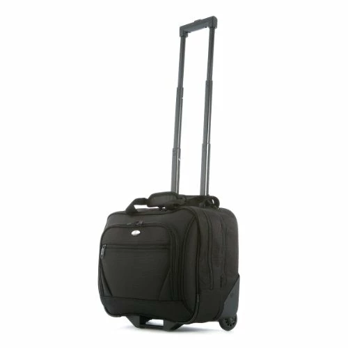 Olympia Luggage Deluxe Rolling Tote, Black, One Size 1 Olympia Luggage Deluxe Rolling Tote, Black, One Size