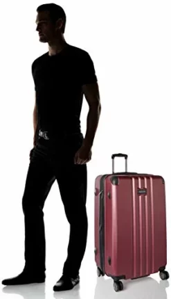 Kenneth Cole Reaction Reverb Hardside 8-Wheel 3-Piece Spinner Luggage Set: 20" Carry-on, 25", 29", Raspberry -TRAVELPRO Sales 31gAbKJPjjL