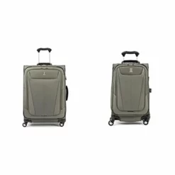 Travelpro Maxlite 5-Softside Expandable Spinner Wheel Luggage, Slate Green, 2-Piece Set (21/25)