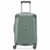 DELSEY Paris Cactus Hardside Luggage With Spinner Wheels, Khaki, Checked-Medium 24 Inch
