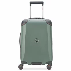 DELSEY Paris Cactus Hardside Luggage With Spinner Wheels, Khaki, Checked-Medium 24 Inch