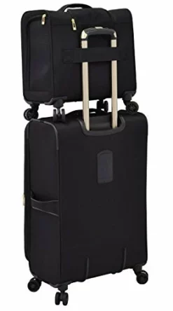 London Fog Langley 8 Wheel 15" Under The Seat Bag, Black -TRAVELPRO Sales 31jcyaST8 L