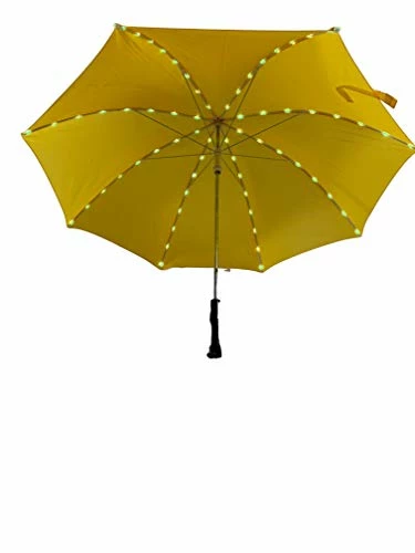 Rain Umbrella | LED UMBRELLA For Rain Or Sun Or Just For Fun | Quality Rain Umbrella For All Ages Boys/Girls/Adults |Great For Your Social Media Videos | Sun Wind Umbrella SJF Products (Yellow) 9 Rain Umbrella | LED UMBRELLA For Rain Or Sun Or Just For Fun | Quality Rain Umbrella For All Ages Boys/Girls/Adults |Great For Your Social Media Videos | Sun Wind Umbrella SJF Products (Yellow) - Image 9