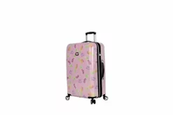 Betsey Johnson 26 Inch Checked Luggage Collection - Expandable Scratch Resistant (ABS + PC) Hardside Suitcase - Designer Lightweight Bag With 8-Rolling Spinner Wheels (26IN, Colada) -TRAVELPRO Sales 31laR5LsN4L