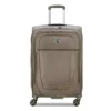 DELSEY Paris Helium DLX Softside Expandable Luggage With Spinner Wheels, Mocha, Checked-Medium 25 Inch