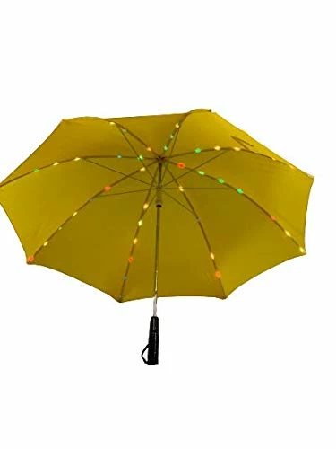 Rain Umbrella | LED UMBRELLA For Rain Or Sun Or Just For Fun | Quality Rain Umbrella For All Ages Boys/Girls/Adults |Great For Your Social Media Videos | Sun Wind Umbrella SJF Products (Yellow) 8 Rain Umbrella | LED UMBRELLA For Rain Or Sun Or Just For Fun | Quality Rain Umbrella For All Ages Boys/Girls/Adults |Great For Your Social Media Videos | Sun Wind Umbrella SJF Products (Yellow) - Image 8