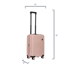 Bric's B|Y Ulisse Spinner Suitcase - 21 Inch Carry-On Luggage - Hard Exterior And TSA-Approved Lock - Pearl Pink -TRAVELPRO Sales 31rFOn7dHTL