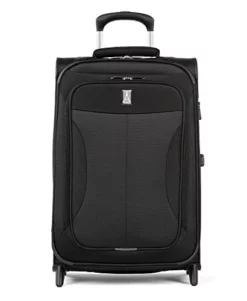 Travelpro Skypro Lightweight Airline Size Carry On Luggage Trolley Suitcase (Midnight Black, 22" Expandable Rollaboard) -TRAVELPRO Sales 31rg Vme7DL