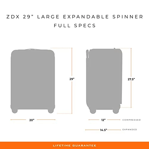 Briggs & Riley ZDX-Expandable Luggage With 4 Spinner Wheels, Hunter, Checked-Large 29 Inch 5 Briggs & Riley ZDX-Expandable Luggage With 4 Spinner Wheels, Hunter, Checked-Large 29 Inch - Image 5
