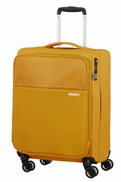 American Tourister Unisex Adults Expandable, Yellow (Golden Yellow), Spinner S Erweiterbar (55 Cm-48.5 L)