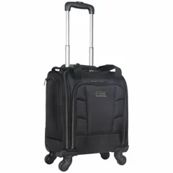 Kenneth Cole Reaction 18" Lightweight Multi-Pocket Anti-Theft RFID 14.1" Laptop & Tablet Underseater Carry-On With USB Charging Port, Black