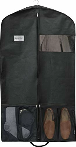 Simple Houseware 43-Inch Heavy Duty Garment Bag W/Pocket For Dresses, Coats 1 Simple Houseware 43-Inch Heavy Duty Garment Bag W/Pocket For Dresses, Coats
