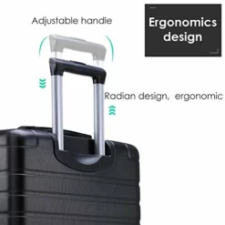 SSLine 3 Piece Luggage Sets Suitcase,Expandable ABS Lightweight Hardshell Spinner Wheel 3 Piece Set Travel Bag With TSA Lock 20/24/28 Inch (Black) -TRAVELPRO Sales 41 Oynv0C2L