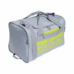 Adidas Court Lite Duffel Bag, Halo Silver/Acid Yellow, One Size -TRAVELPRO Sales 41 W4XKrxzL